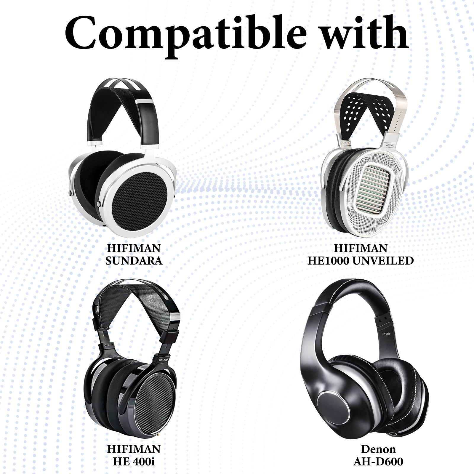 Linkidea Upgrade 6N Audio Cable for HIFIMAN Edition XS, SUNDARA, Arya, HE400SE, Ananda, Denon AH-D7200 Headphones, 3.5mm to Dual 3.5mm Male Replacement Headphones Cord (4.9ft/1.5m)