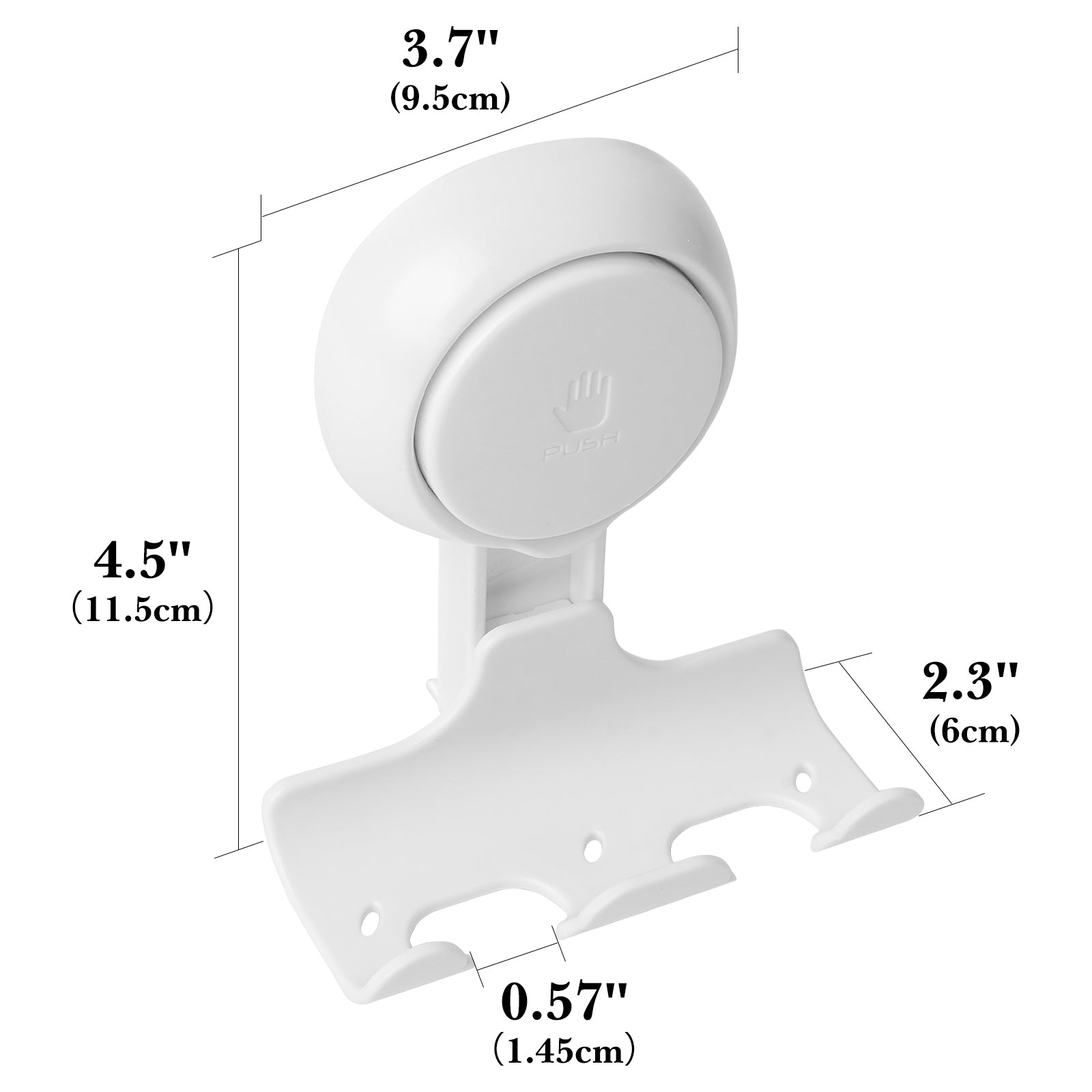 Linkidea 2 Pack Razor Holder for Shower Wall, Suction Cup Hooks Razor Holder, Removable and Reusable Shower Razor Holder , Compatible with Gillette Fusion 5 Power, Dorco, Harry's (White)