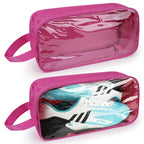 Linkidea 2 Pack Soccer Shoe Carrying Bag, Soccer Cleats Storage Bag, Fit Up to US Men Size 13 Soccer Shoes, Compact Soccer Boots Duffle Bag with Water Resistant Design (Pink)