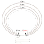 Plus Size Chain Belt for Women, 3 Layers White Pearl Waist Chains, Extra Large Body Chain, 33.4-59 Inch Adjustable Chunky Belt Chain