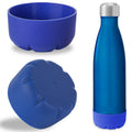 Linkidea 2 Pack Water Bottle Boot Compatible with 17oz ORIGINAL, BJPKPK, MIRA Cascade Cola Shaped Bottles, Silicone Bottle Bottom Sleeve Bumper Protector (Navy Blue)