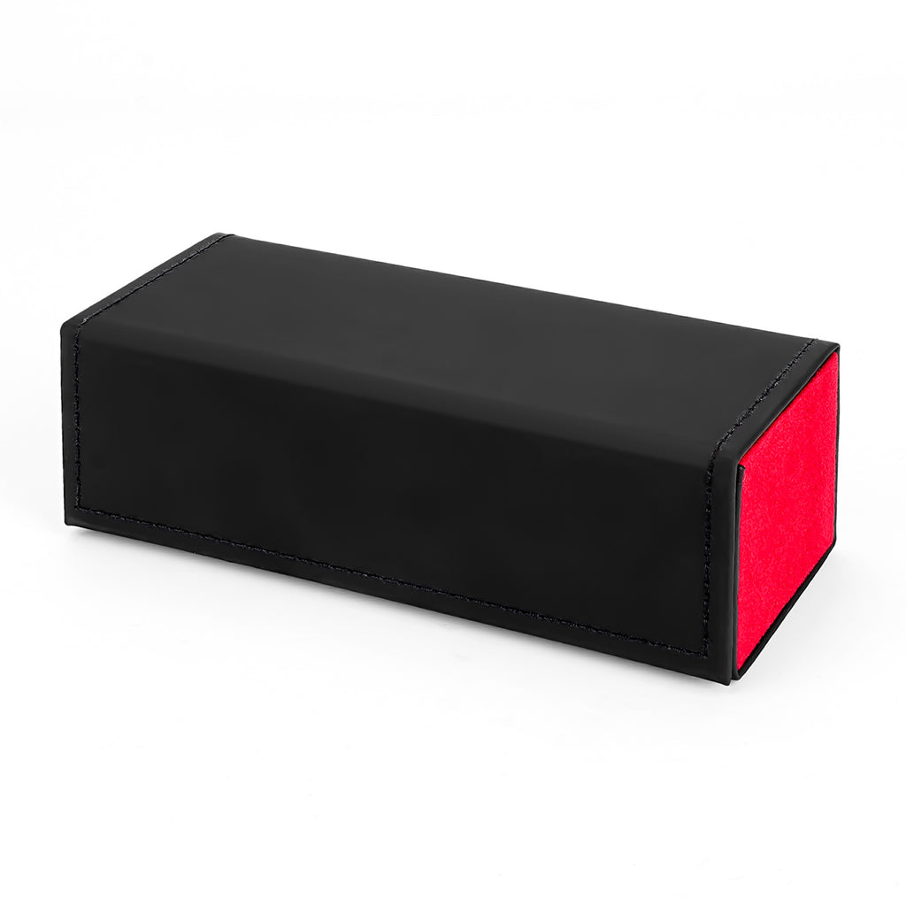 Extra Large Hard Shell Sunglasses Case, Vegan Leather Sun Glasses Storage Bag Pouch Organizer Compatible with Gucci GG0529S GG0941S Balenciaga BB0041S BB0229S (XL, Black)