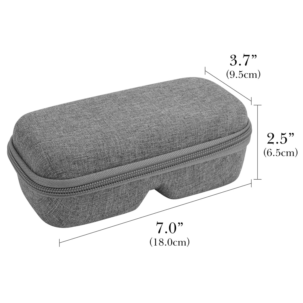 Extra Large Hard Shell Smart Glasses Case, Sunglasses Storage Organizer Compatible with XREAL One Pro/ Air 2 pro/ Air AR Glasses Travel Case, Grey