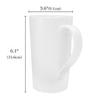 Linkidea 20oz Extra Large Tea and Coffee Mugs, Set of 2 Ceramic Tall Coffee Mugs with Handles, Teacups Large Capacity Cup for Latte, Beer, Hot Cocoa, Microwave and Dishwasher Safe, White