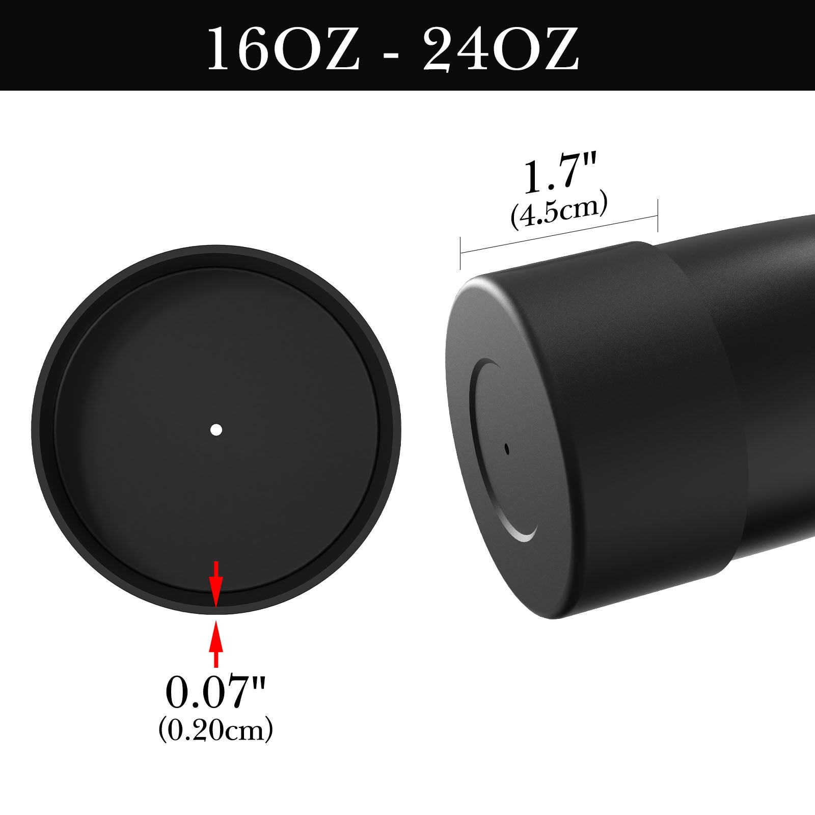 Linkidea 2 Pack Water Bottle Boot Compatible with Contigo West Loop 2.0 16oz/20oz/24oz, Huron 2.0 16oz/20oz, Silicone Anti-Slip Bottle Bottom Bumper Protector (Black)