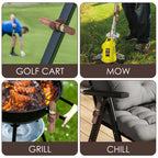 Linkidea Magnetic Cigar Holder Golf Cart Accessories, Cigar Gifts for Men, Cigar Holder Fits Golf Carts, Beach Chairs, Fishing Rods (Brown)