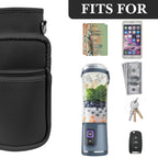 Linkidea Blender Storage Bag, Mini Blender Carrying Bag with Shoulder Strap, Compatible with Ninja BC151NV/BC51NV/BC151BK/BC151CR/ BC151PK/ BC151LD/ BC151BK Blast Portable Blender (Black)