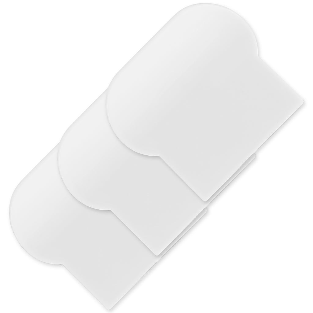 Linkidea 3 Pcs Toilet Cover Lifter, Simple Plain Toilet Seat Lifter with Adhesive, Reusable Toilet Seat Handle To Lift, Bathroom Accessories Fits Hotel, Office, Home Use (White)