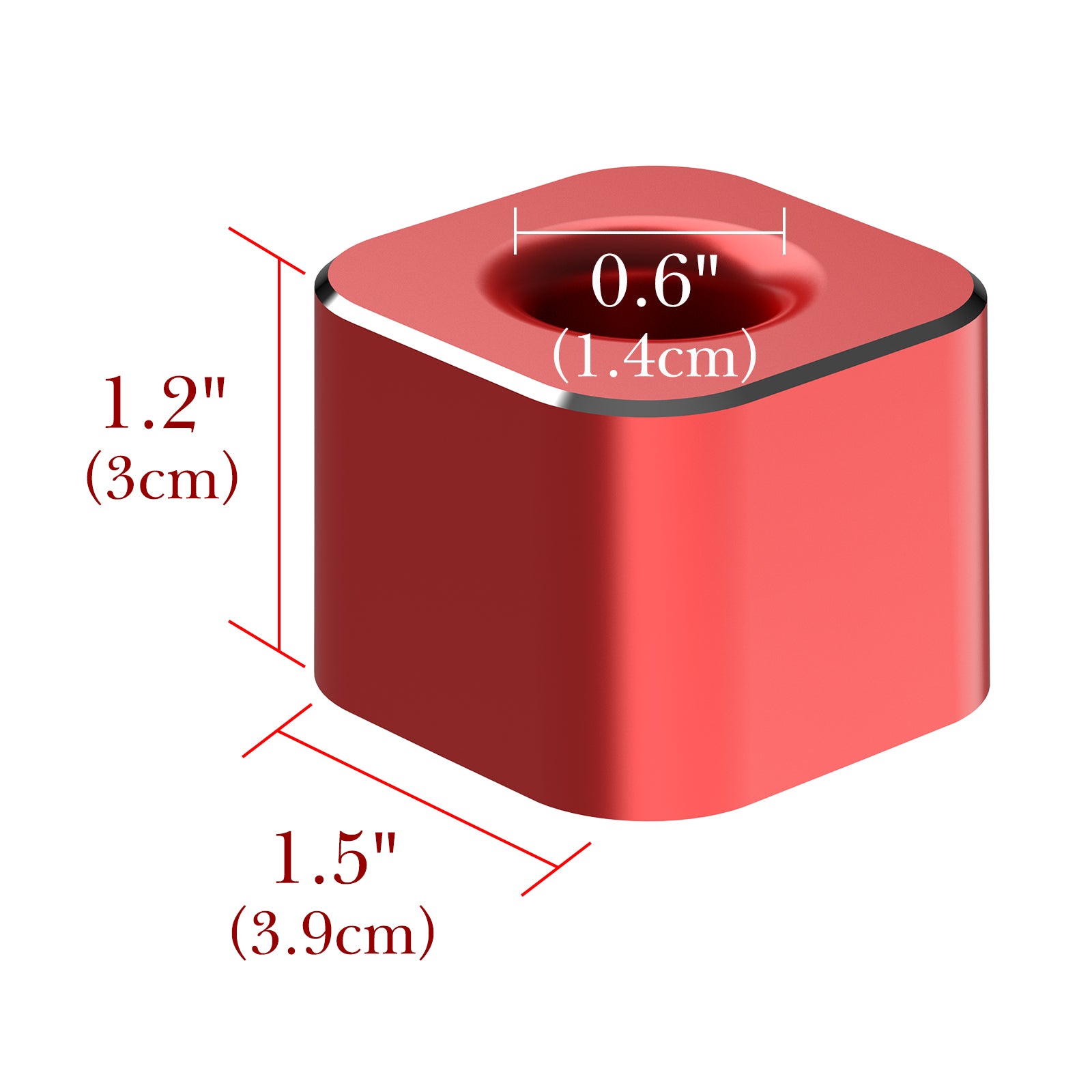 Linkidea 2 Pack Mini Toothbrush Holder, Aluminum Tooth Brush Stand Razor Holders for Bathroom Vanity Countertops, Office Penholder Pencil Stand Holders Organizer (Red)