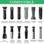 Linkidea Men's Travel Toiletry Bag, Portable Shaver & Beard Groomer Organizer, Waterproof Cosmetic Storage Pouch for Trimmer Accessories (Black)