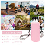Linkidea Water Bottle Carrier with Strap Compatible with Simple Modern Summit Collection 22oz, Hydro Flask Wide Mouth, Waterbottle Sling Bag Holder with Shoulder Strap (Pink)