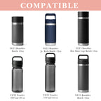 Linkidea 2 Pack Water Bottle Boot Compatible with YETI Rambler Jr. Kids 12oz, Rambler Bottle 12oz/18oz, Yonder 20oz, Silicone Anti-Slip Bottle Bottom Bumper Protector (Ice Pink)
