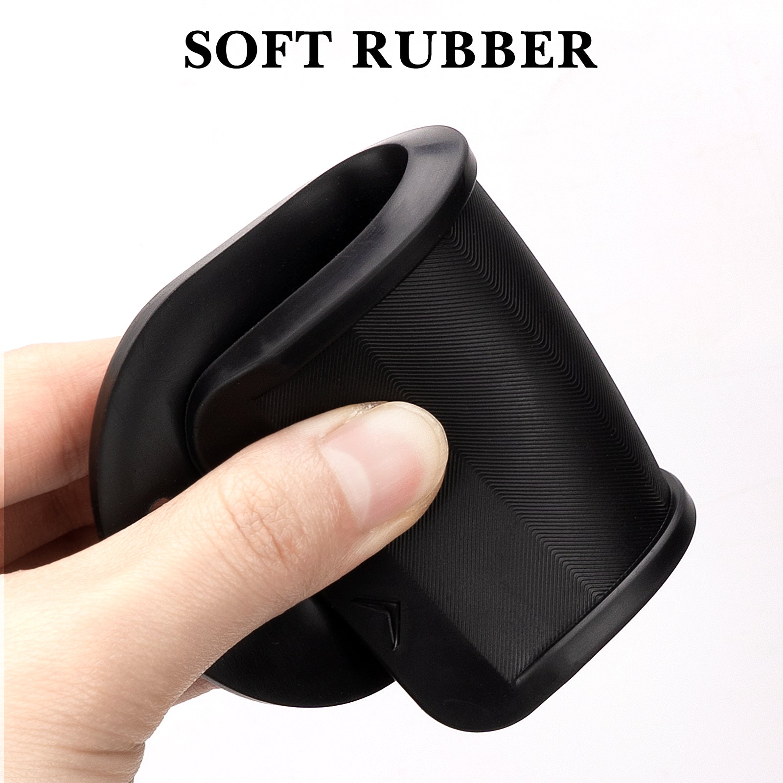 Linkidea Portable Rubber Razor Cleaner Tool, Removes Hair & Debris Buildup, Prolongs Razor Use Life, Compatible with Gillette Basic 5, Fusion, ProGlide (Black)
