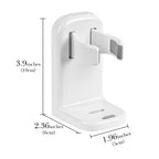 Linkidea 2 Pack Electric Shaver Holder for Wall, Self Adhesive Shaver Storage Organizer for Bathroom, Compatible with Philips Norelco Shaver 2400, Series 7000 (White)