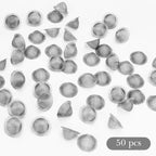 Linkidea 50 Pcs Stainless Steel Pipe Screens, 0.6 Inch Pipe Metal Clean Screen, Reusable Pipe Screens Filters (Silver)
