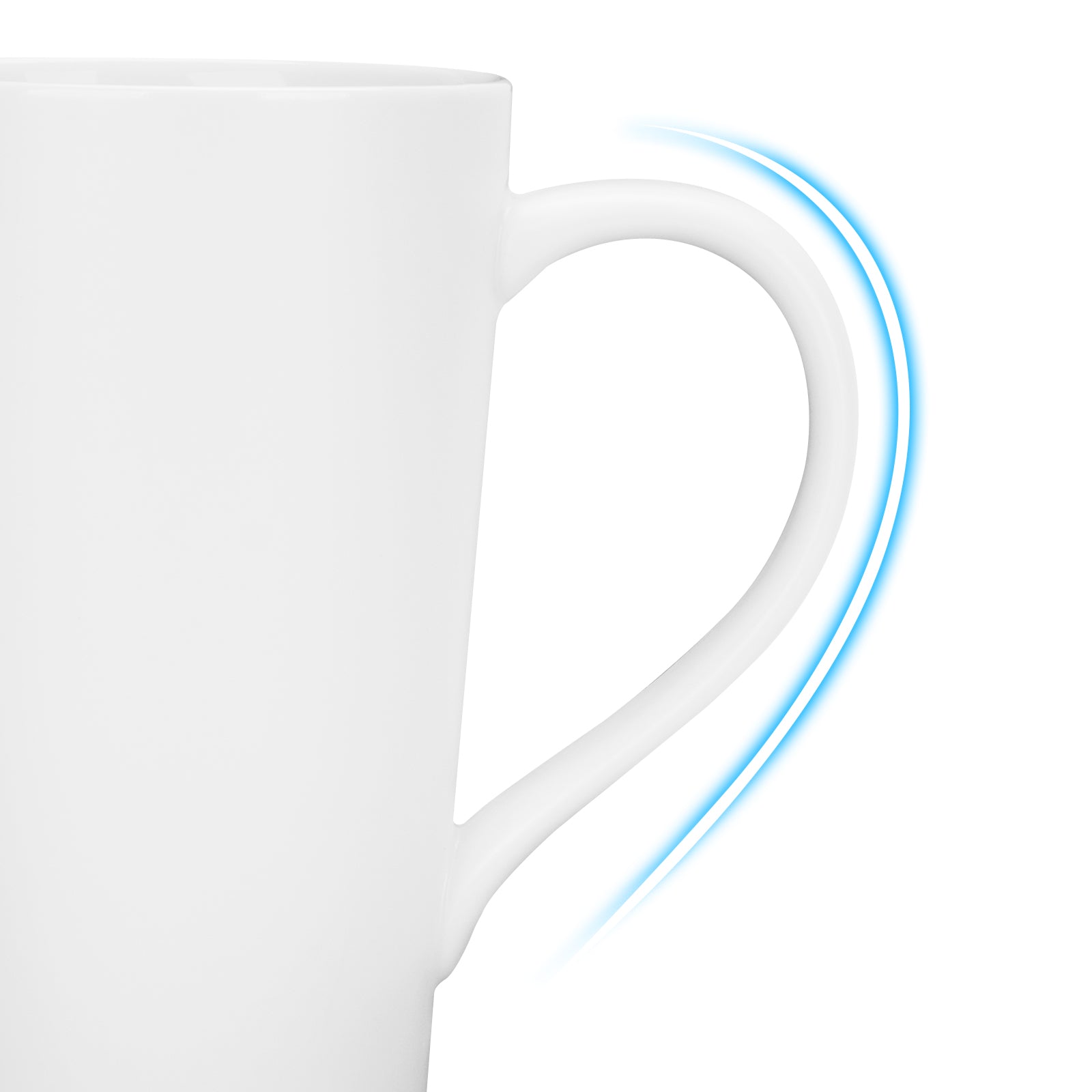 Linkidea 20oz Extra Large Tea and Coffee Mugs, Set of 2 Ceramic Tall Coffee Mugs with Handles, Teacups Large Capacity Cup for Latte, Beer, Hot Cocoa, Microwave and Dishwasher Safe, White