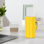 Linkidea 40oz Oversized Coffee Mugs for Office and Home, Extra Large Ceramic Cup with Handle, Heavy Tea Cup Large Capacity Drinking Teacups Gift for Friends, Yellow