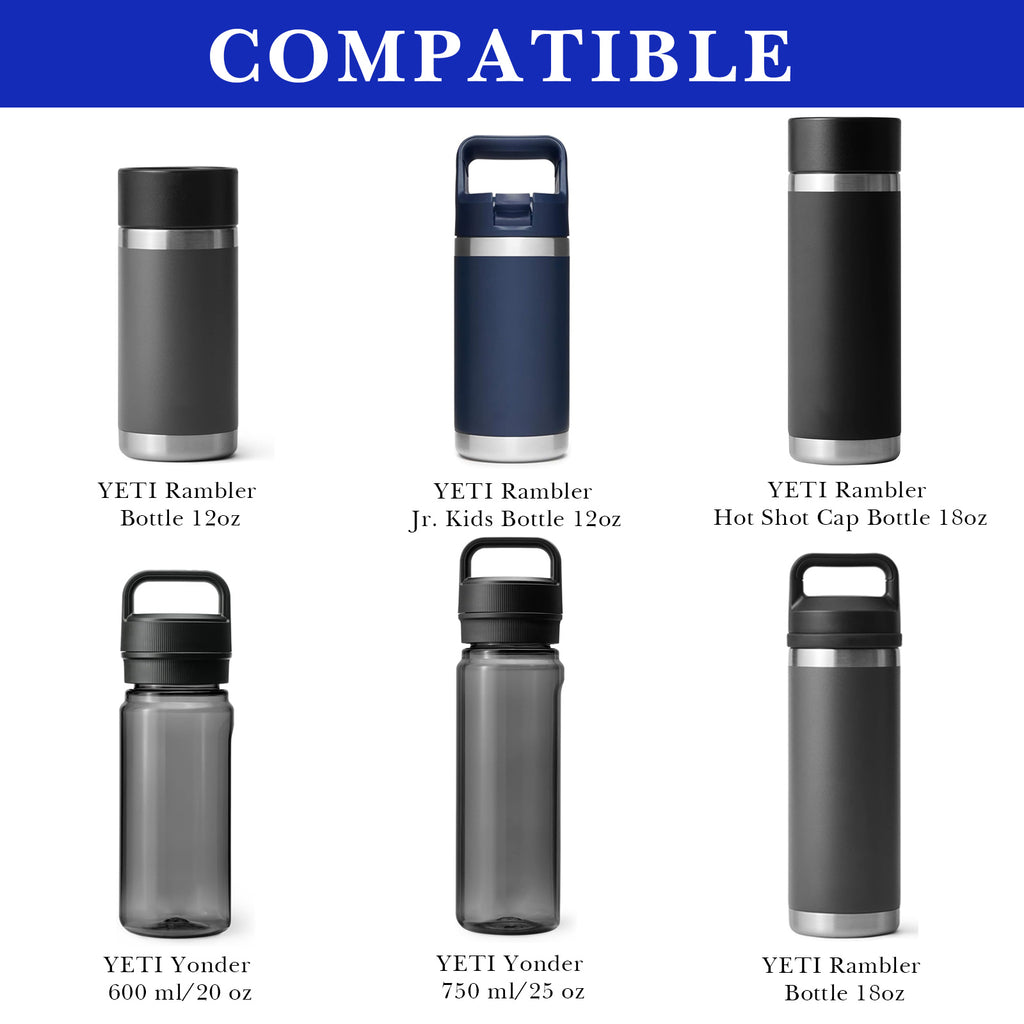 Linkidea Water Bottle Boot Compatible with YETI Rambler Jr. Kids 12oz, Rambler 12oz/18oz, Yonder 20oz/25oz, Silicone Anti-Slip Bottle Bottom Sleeve Bumper Protector (Navy Blue / 2 Pack)