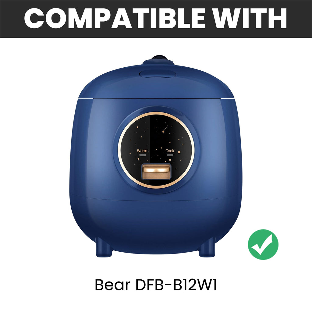 Linkidea Rice Cooker Aluminum Alloy Inner Pot Compatible with Bear DFB-B12W1, Nonstick Replacement Bowl