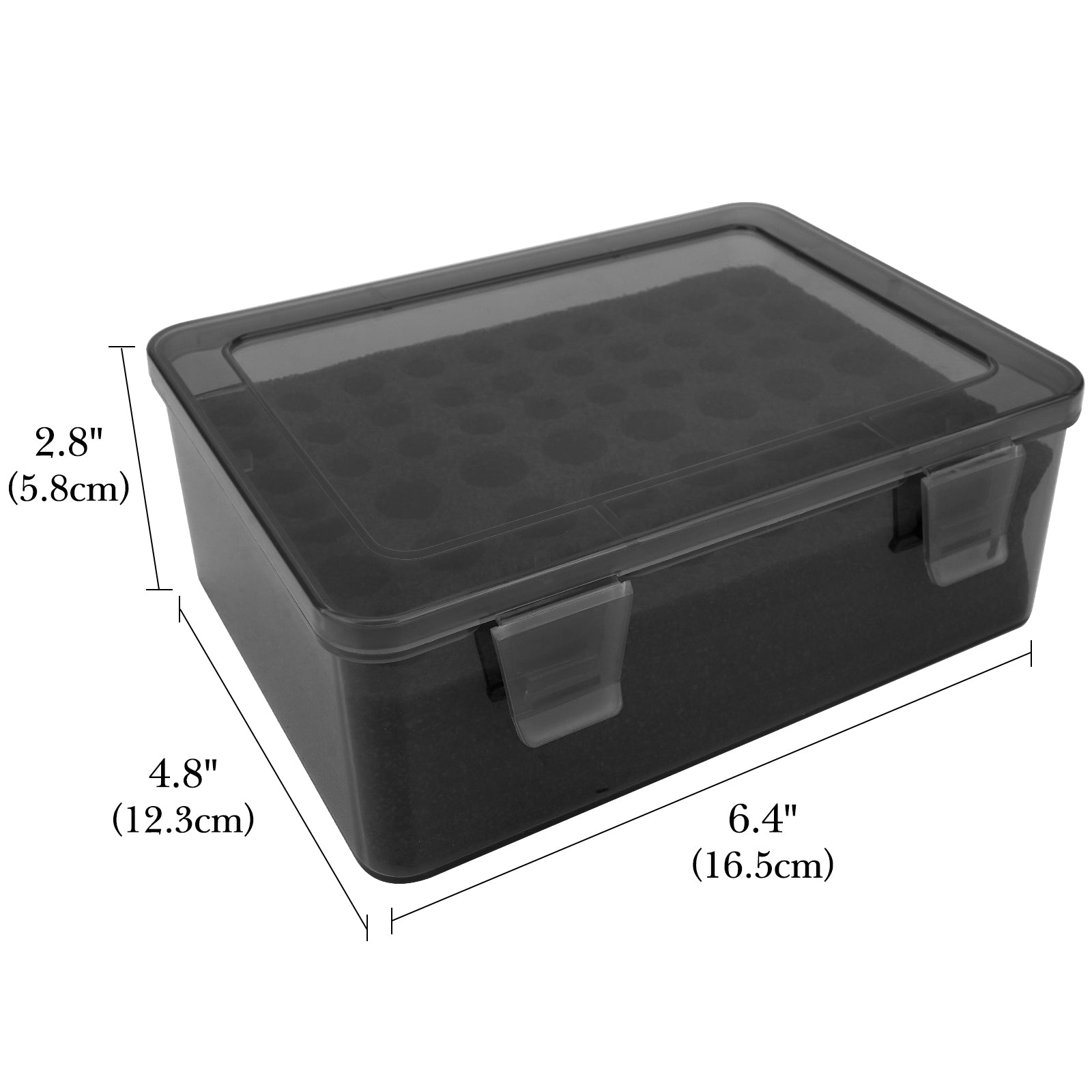 Linkidea Battery Organizer Case Holds 24 AA & 30 AAA Batteries, Durable Portable Storage Box for Home, Travel, Camping, Large Capacity Batteries Storage Solution