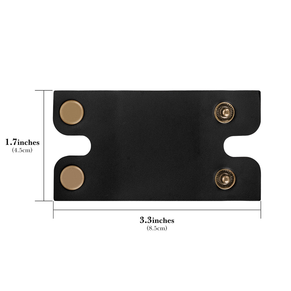 Linkidea Safety Razor Head Vegan Leather Cover, Double Edge Safety Razor Cover for Travel, Butterfly Razor Shaving Accessories Compatible with Merkur 34C Hd, 34C, 23C, Henson AL13 (Black)