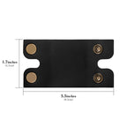 Linkidea Safety Razor Head Vegan Leather Cover, Double Edge Safety Razor Cover for Travel, Butterfly Razor Shaving Accessories Compatible with Merkur 34C Hd, 34C, 23C, Henson AL13 (Black)