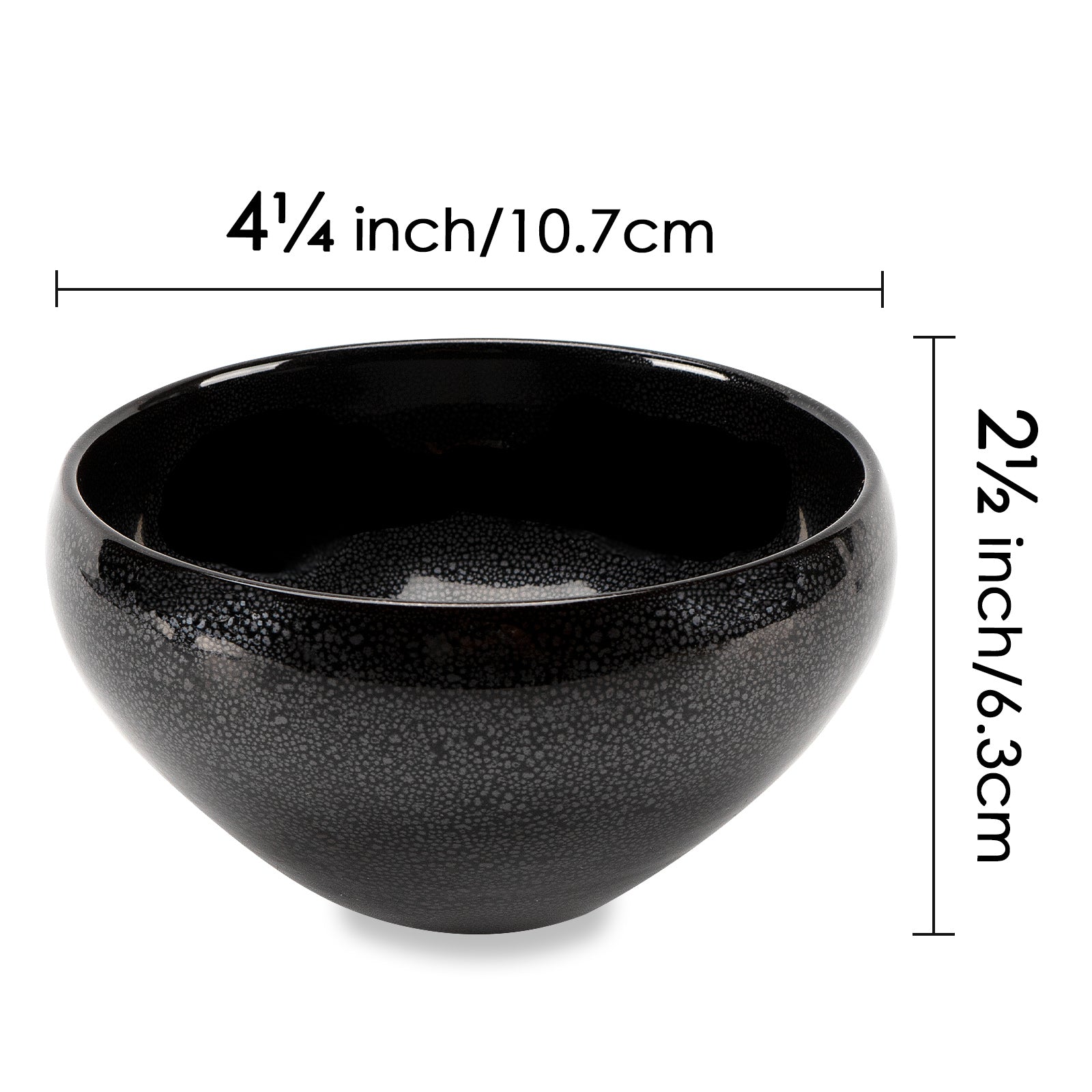 Linkieda Handcrafted Ceramic Shaving Bowl for Wet Shaving, Compatible with All Shaving Brushes, Unique Jian Zhan Glaze for Bathroom Use (Black)