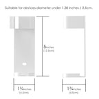 Linkidea 2 Pack Curling Iron Holder Wall Mount for Devices Diameter Under 1.38" (3.5CM), Hair Styling Tool Storage Organizer, Hairdressing Hanging Rack Stand for Flat Irons, Straightener