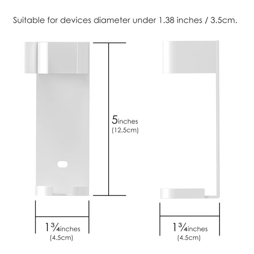 Linkidea 2 Pack Curling Iron Holder Wall Mount for Devices Diameter Under 1.38" (3.5CM), Hair Styling Tool Storage Organizer, Hairdressing Hanging Rack Stand for Flat Irons, Straightener