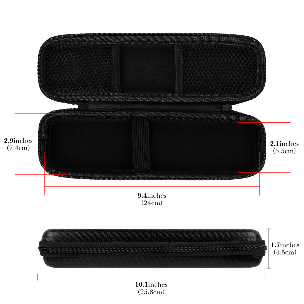 Linkidea Electric Toothbrush Travel Case with Pocket for Replacement Head, Compatible with Oral-B iO Series, Smart 1500, Philip Sonicare, Hard Shell Tooth Brush Protective Storage Bag