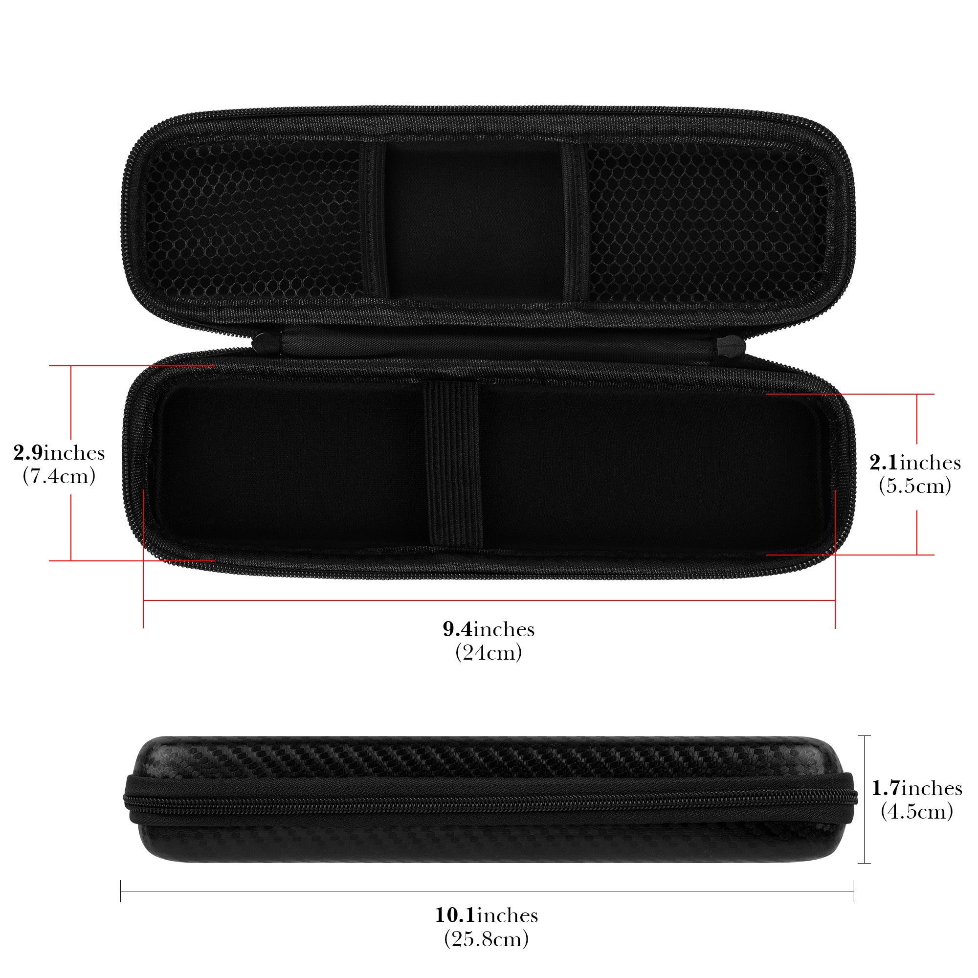 Linkidea Electric Toothbrush Travel Case with Pocket for Replacement Head, Compatible with Oral-B iO Series, Smart 1500, Philip Sonicare, Hard Shell Tooth Brush Protective Storage Bag