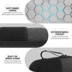 Linkidea Carrying Case Compatible with Beats Pill Wireless Bluetooth Speaker, Hard Shell EVA Travel Case with Mesh Pocket, Shockproof Protective Storage Bag for Charging Cable (Dark Grey)