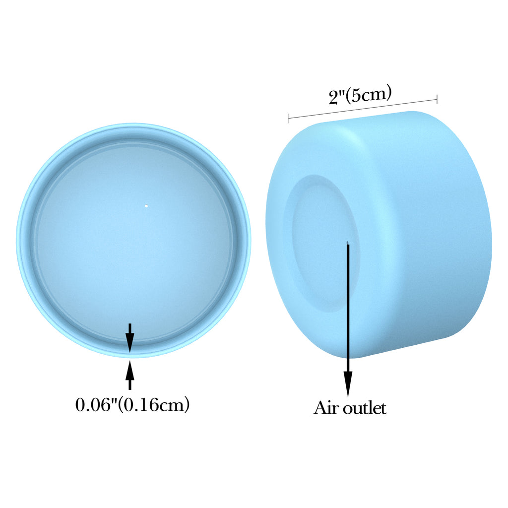 Linkidea Water Bottle Boot Compatible with Hydro Flask Wide Mouth Flex Cap/Straw Lid/Chug Cap 32oz/40oz, Silicone Bottle Bottom Sleeve Cover Protector, Bottle Bumper (Sky Blue / 2 Pack)