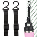 Linkidea 2 Pack Fence Hooks for Water Bottle, Compatible with YETI Rambler Bottle 18oz/26oz/36oz/46oz/64oz, S Shaped Hook Hanger Magnetic Buckle for Outdoor Sports Camping