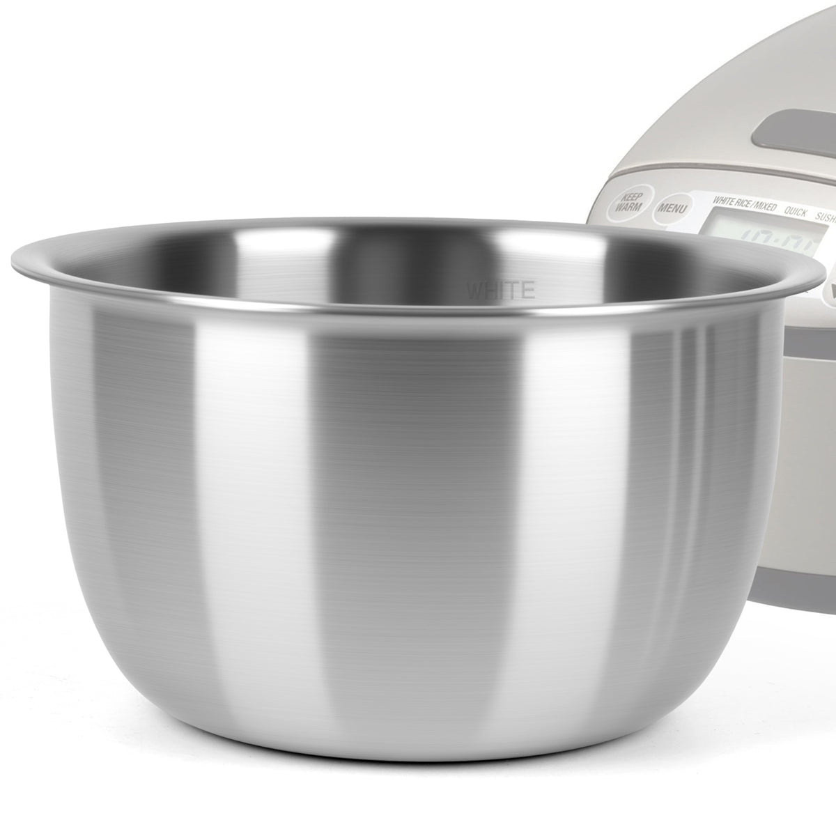 Linkidea 316 Stainless Steel Inner Pot Replacement Compatible with Zojirushi NS-LGC05XB NS-LAC05 3-Cup Rice Cooker, No Coating Cooking Bowl, Dishwasher Safe