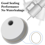 Linkidea 6 Pack Water Bottle Gasket Replacement Compatible with Simple Modern Trek 40oz Tumbler, Silicone O Ring Leak Proof Rubber Seal with Tweezer for Bottle Lid, Apricot