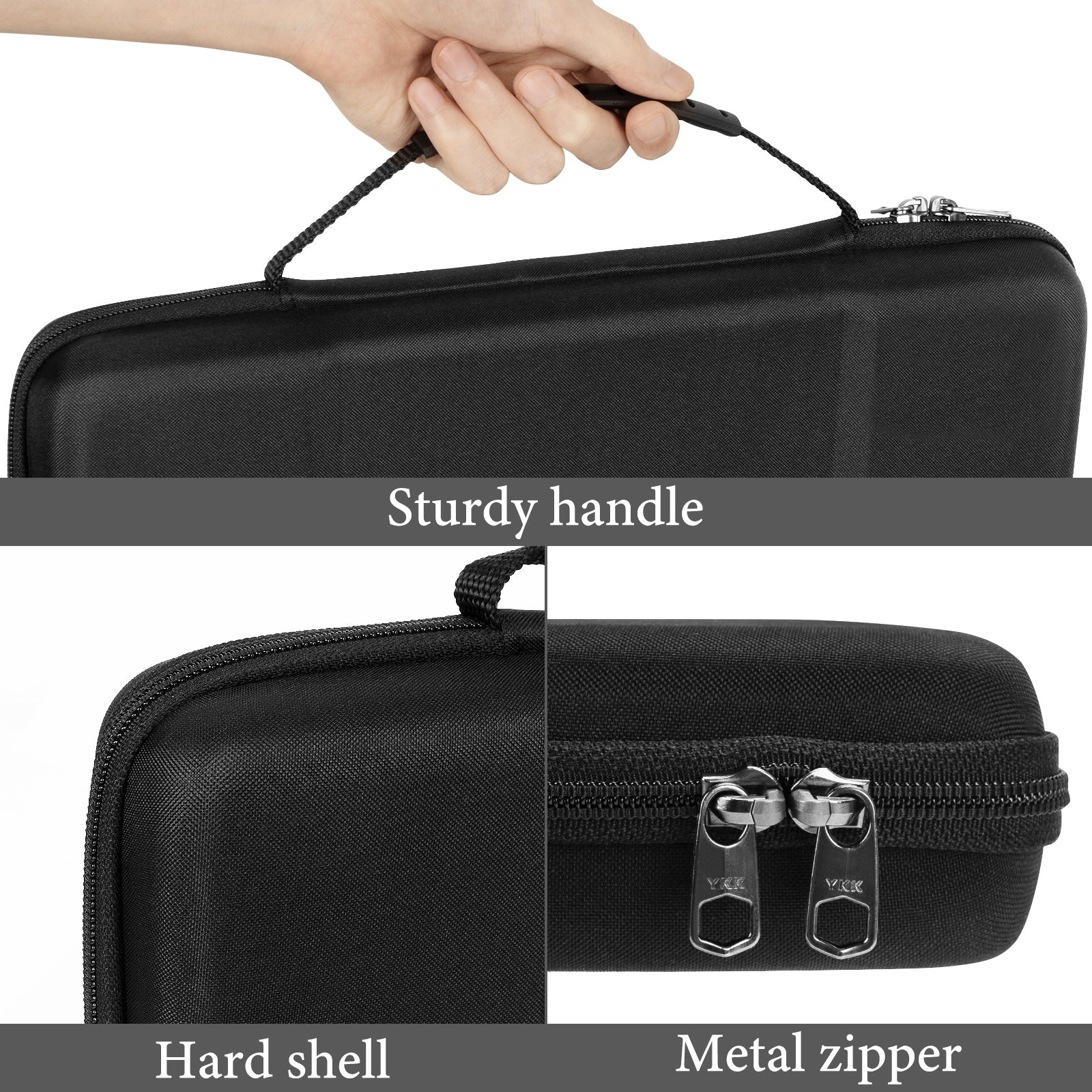 Linkidea Hard Travel Case for Compact 65% Keyboard, Computer 68 Key Wireless/Wired Keyboard Carrying Storage Bag, Compatible with Keychron Q2/V2, Corsair K65 PRO, ASUS ROG Falchion NX 65%