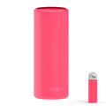 Linkidea Silicone Water Bottle Sleeve Compatible with Owala FreeSip 24oz, Anti-Slip Protector Waterbottle Boot, Bottle Bumper Cover, Bright Pink