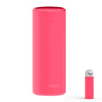 Linkidea Silicone Water Bottle Sleeve Compatible with Owala FreeSip 24oz, Anti-Slip Protector Waterbottle Boot, Bottle Bumper Cover, Bright Pink
