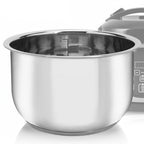Linkidea Rice Cooker Stainless Steel Inner Pot Compatible with Aroma ARC-954SBD, ARC-914SBDS, Dishwasher Safe, No Coating Replacement Bowl (Old Version)