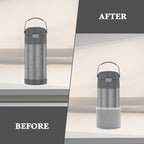 Linkidea 2 Pack Neoprene Water Bottle Boot Compatible with Thermos FUNTAINER Steel/Tritan 12oz/16oz, Ion8 Sport 12oz, JARLSON, Universal 2.3" - 2.7" Bottle Bottom Bumper Protector (Grey)