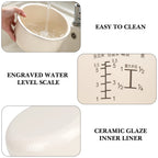 Linkidea Rice Cooker Ceramic Glaze Inner Pot Compatible with Tiger JBV-A10U, JBV-10CU, Non-Stick Replacement Insert Bowl
