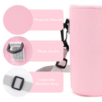 Linkidea Water Bottle Carrier with Strap Compatible with Simple Modern Summit Collection 32oz, Hydro Flask Wide Mouth, Waterbottle Sling Bag Holder with Shoulder Strap (Pink)