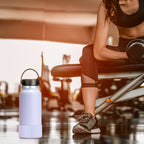 Linkidea Water Bottle Boot Compatible with Hydro Flask Wide Mouth Flex Cap/Straw Lid/Chug Cap 32oz/40oz, Silicone Bottle Bottom Sleeve Cover Protector, Bottle Bumper (Fog / 2 Pack)