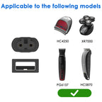 Linkidea Shaver Charger Cord with Two Cleaning Brush, Trimmer Data Cable, Adapter Charging Cable 5V Compatible with XR7000, XR7120, HC4250, PG6171, PG6250 (Black)