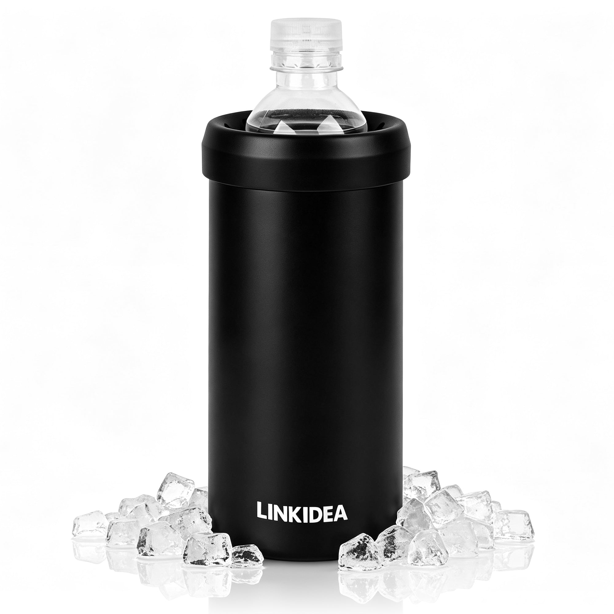 Linkidea Bottled Water Cooler Holder Compatible with Smartwater 16.9 Fl Oz, Evian 16.9 Fl Oz, Insulated Stainless Steel Disposable Water Bottle Holder, Keep Drinks Cold