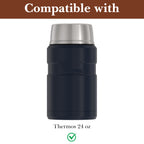 Linkidea Insulated Food Jar Bag, Thermal Snack Bags, Lunch Cooler Container for Food Can, Suitable for Office Work, Outdoor Picnics, Compatible with THERMOS 24 oz (Khaki)