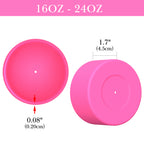 Linkidea 2 Pack Water Bottle Boot Compatible with Contigo West Loop 2.0 16oz/20oz/24oz, Huron 2.0 16oz/20oz, Silicone Anti-Slip Bottle Bottom Bumper Protector (Pink)