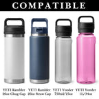 Linkidea Water Bottle Carrier with Shoulder Strap Compatible with YETI Rambler Bottle 26oz, Yonder 25oz, Waterbottle Sling Bag Holder with Mesh Phone Pocket, Black