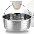 Linkidea 304 Stainless Steel Steamer Basket with Handle and Legs, Compatible with Tiger JBV-A10U, JBV-10CU, JBV-S10U, JBV-G10U, JBX-B10R 5.5-Cup Rice Cookers